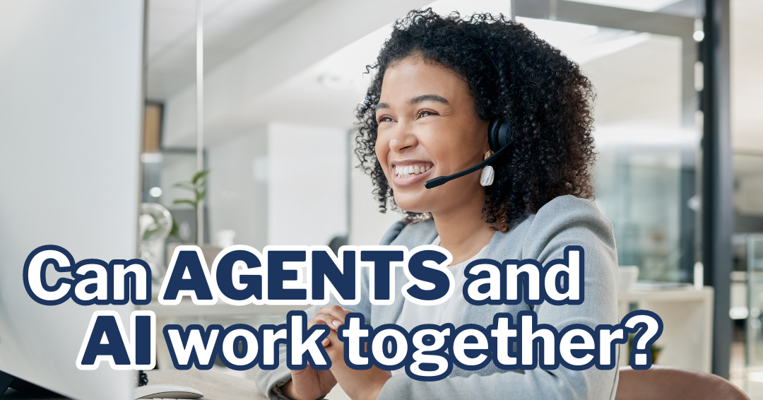 Photo of a contact center agent enjoying her work, no doubt due to the use of agent AI.